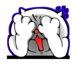 cat of an impudent face2 sticker #6664840