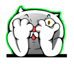 cat of an impudent face2 sticker #6664841