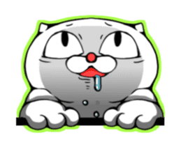 cat of an impudent face2 sticker #6664845