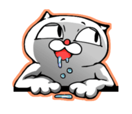 cat of an impudent face2 sticker #6664846