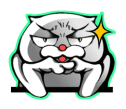 cat of an impudent face2 sticker #6664848