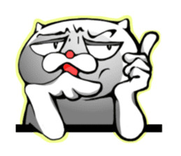 cat of an impudent face2 sticker #6664849