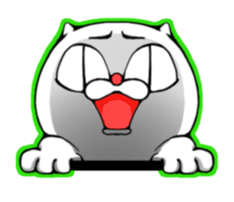 cat of an impudent face2 sticker #6664852