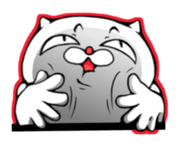 cat of an impudent face2 sticker #6664854