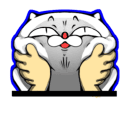 cat of an impudent face2 sticker #6664855