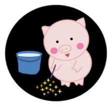 The pretty pig sticker #6665319