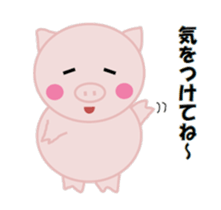 The pretty pig sticker #6665322