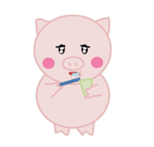 The pretty pig sticker #6665327