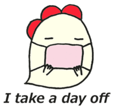 Cute chicken sticker #6665418