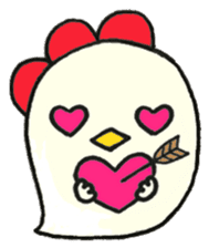 Cute chicken sticker #6665437