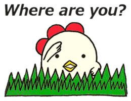 Cute chicken sticker #6665443