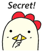 Cute chicken sticker #6665444