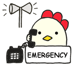 Cute chicken sticker #6665447