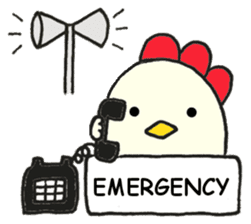 Cute chicken sticker #6665447