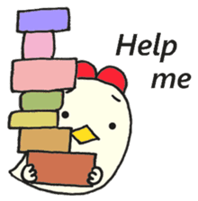 Cute chicken sticker #6665453