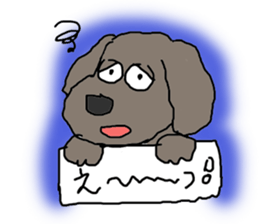 Cute and funy Toy Poodle charactor sticker #6666097