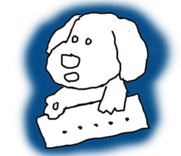 Cute and funy Toy Poodle charactor sticker #6666100