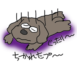 Cute and funy Toy Poodle charactor sticker #6666115