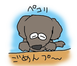 Cute and funy Toy Poodle charactor sticker #6666117