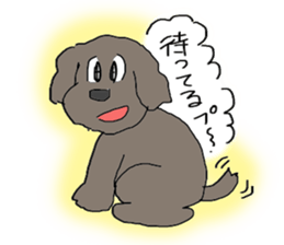 Cute and funy Toy Poodle charactor sticker #6666120