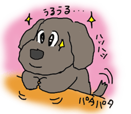 Cute and funy Toy Poodle charactor sticker #6666127