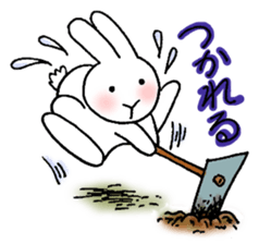 Ordinary rabbit sticker #6666280