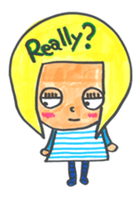 Gokigen Sticker of girl . sticker #6667187