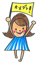 Gokigen Sticker of girl . sticker #6667194