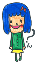 Gokigen Sticker of girl . sticker #6667202