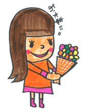Gokigen Sticker of girl . sticker #6667212