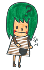 Gokigen Sticker of girl . sticker #6667214