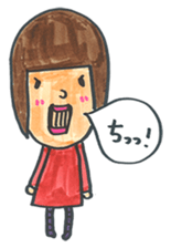 Gokigen Sticker of girl . sticker #6667215