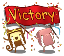 Funny life of the toy Monkey Sun sticker #6667406