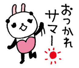Every day of a panda- bunny4 summer- sticker #6667497