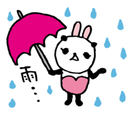 Every day of a panda- bunny4 summer- sticker #6667524