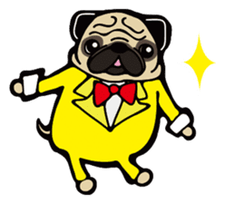 Pug is Lovely dog. sticker #6668060