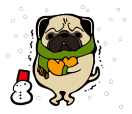 Pug is Lovely dog. sticker #6668070