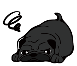 Pug is Lovely dog. sticker #6668073