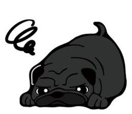 Pug is Lovely dog. sticker #6668073