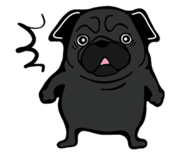 Pug is Lovely dog. sticker #6668075