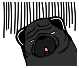 Pug is Lovely dog. sticker #6668079