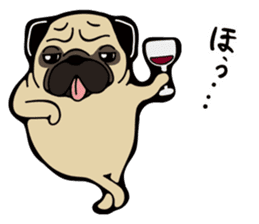 Pug is Lovely dog. sticker #6668081