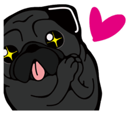Pug is Lovely dog. sticker #6668084