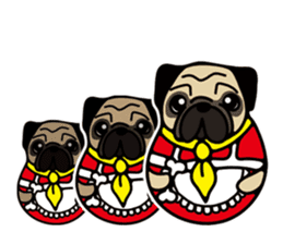 Pug is Lovely dog. sticker #6668086