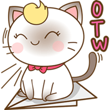 Suki, the girly siamese kitten 2 sticker #6668897