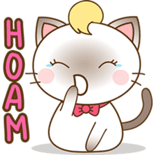 Suki, the girly siamese kitten 2 sticker #6668898