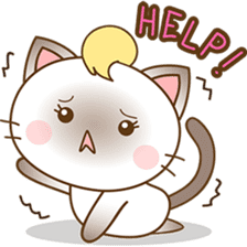 Suki, the girly siamese kitten 2 sticker #6668916