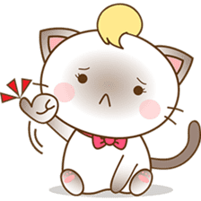Suki, the girly siamese kitten 2 sticker #6668917