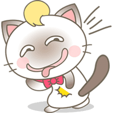 Suki, the girly siamese kitten 2 sticker #6668920