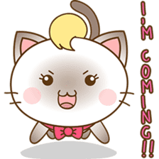 Suki, the girly siamese kitten 2 sticker #6668929